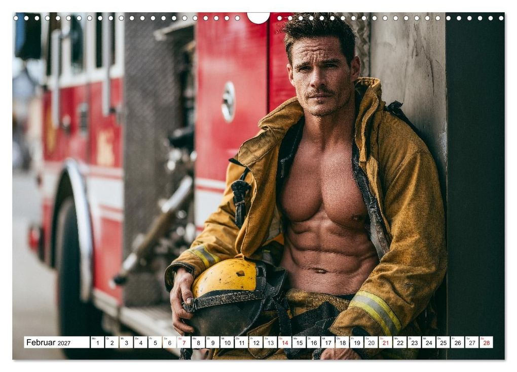 Weitere Ansicht: Feuerwehrmänner - Sexy Körper und heiße Flammen (Wandkalender 2027 DIN A3 quer), CALVENDO Monatskalender | MB Fotografie, Calvendo