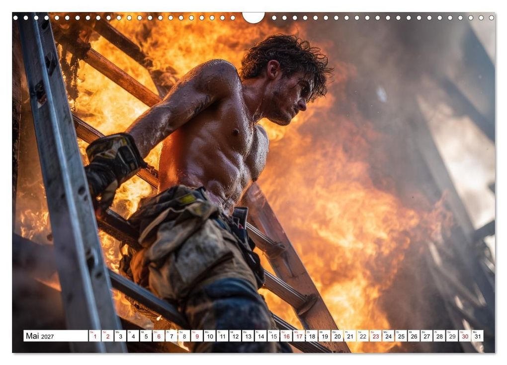 Weitere Ansicht: Feuerwehrmänner - Sexy Körper und heiße Flammen (Wandkalender 2027 DIN A3 quer), CALVENDO Monatskalender | MB Fotografie, Calvendo