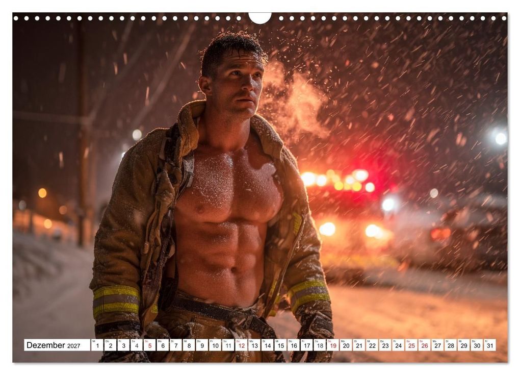 Weitere Ansicht: Feuerwehrmänner - Sexy Körper und heiße Flammen (Wandkalender 2027 DIN A3 quer), CALVENDO Monatskalender | MB Fotografie, Calvendo