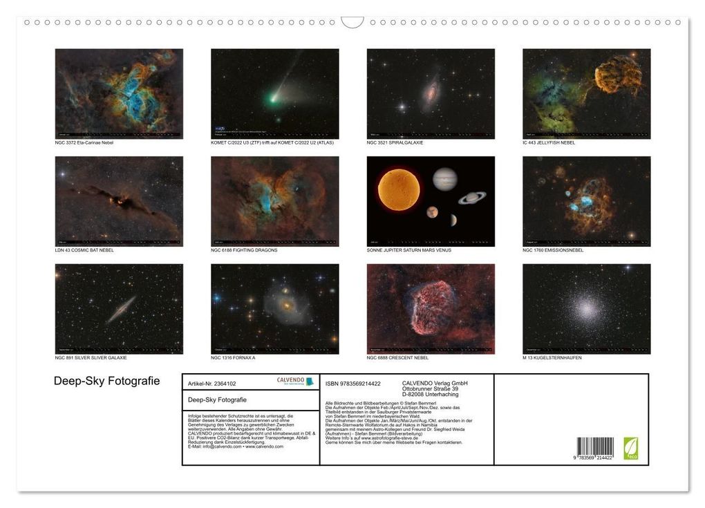 Weitere Ansicht: Deep-Sky Fotografie (Wandkalender 2027 DIN A2 quer), CALVENDO Monatskalender | Stefan Bemmerl