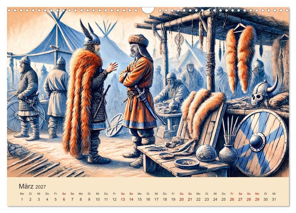 Weitere Ansicht: Die Wikingerzeit - Helden, Könige und Entdeckungen (Wandkalender 2027 DIN A3 quer), CALVENDO Monatskalender | Anja Frost, Calvendo