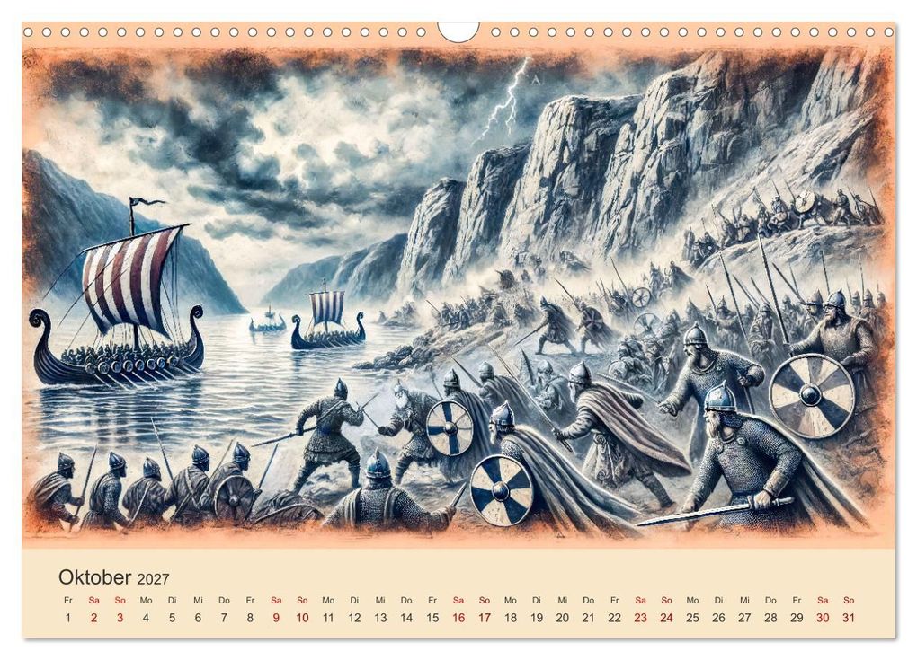 Weitere Ansicht: Die Wikingerzeit - Helden, Könige und Entdeckungen (Wandkalender 2027 DIN A3 quer), CALVENDO Monatskalender | Anja Frost, Calvendo