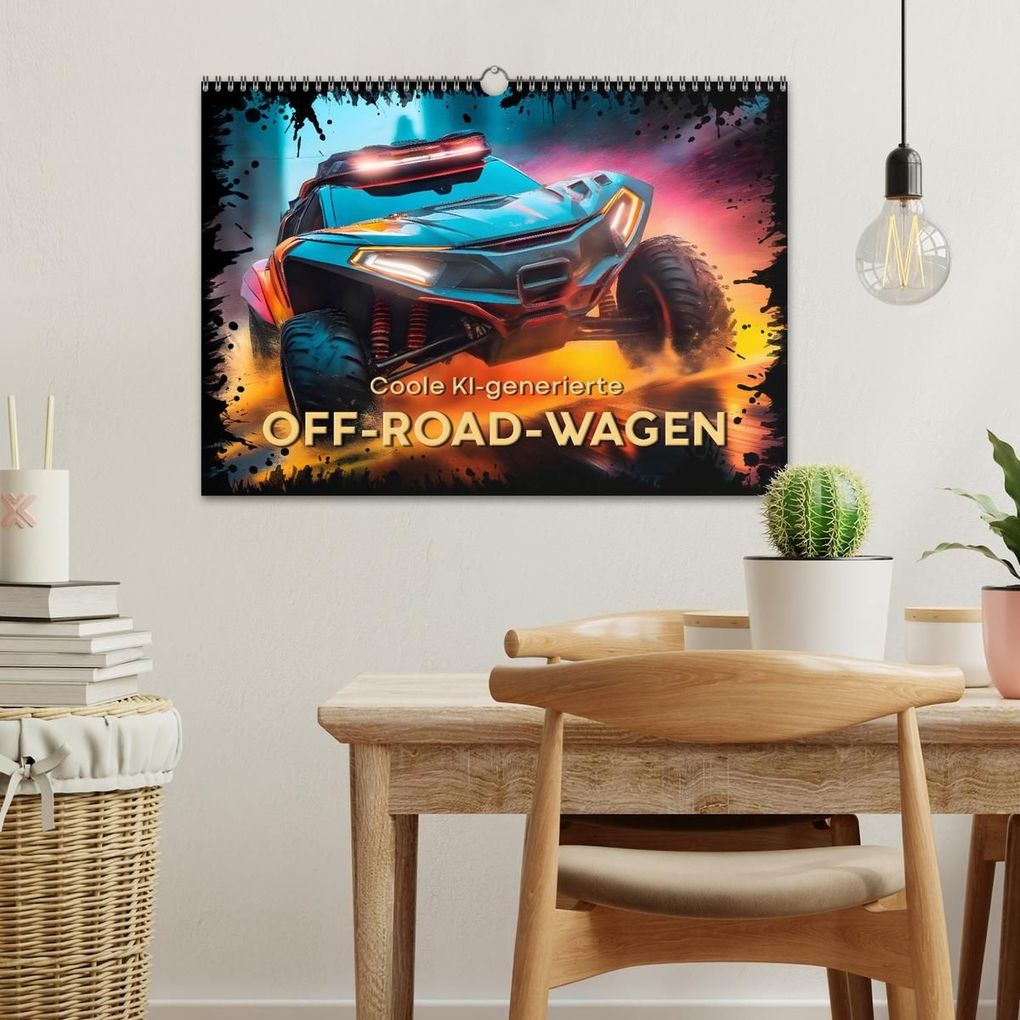 Weitere Ansicht: Coole KI-generierte OFF-ROAD-WAGEN (Wandkalender 2027 DIN A3 quer), CALVENDO Monatskalender | Melanie Viola, Calvendo