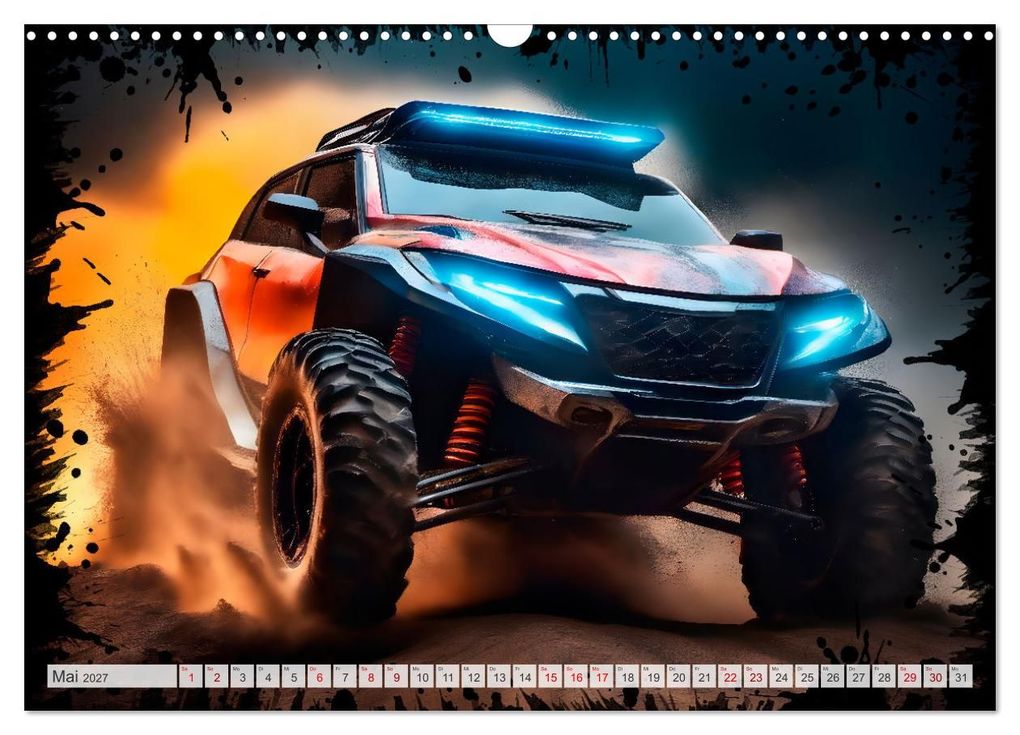 Weitere Ansicht: Coole KI-generierte OFF-ROAD-WAGEN (Wandkalender 2027 DIN A3 quer), CALVENDO Monatskalender | Melanie Viola, Calvendo