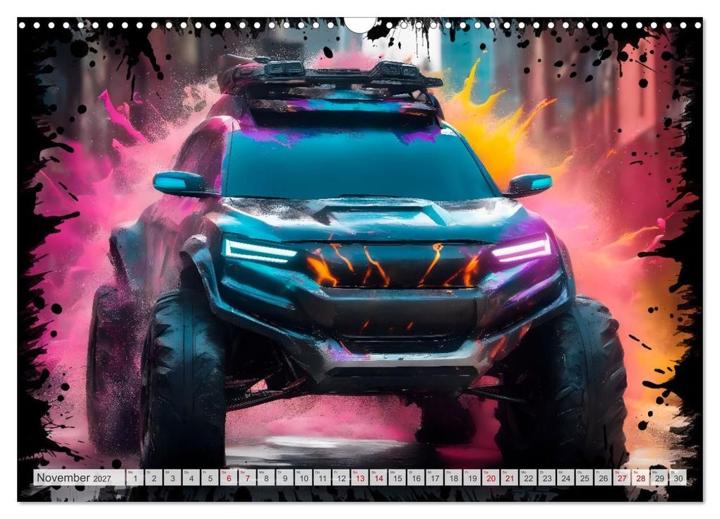 Weitere Ansicht: Coole KI-generierte OFF-ROAD-WAGEN (Wandkalender 2027 DIN A3 quer), CALVENDO Monatskalender | Melanie Viola, Calvendo