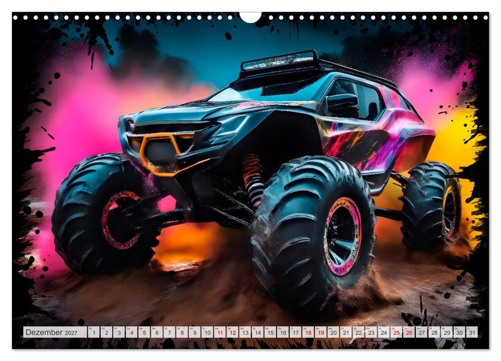 Weitere Ansicht: Coole KI-generierte OFF-ROAD-WAGEN (Wandkalender 2027 DIN A3 quer), CALVENDO Monatskalender | Melanie Viola, Calvendo