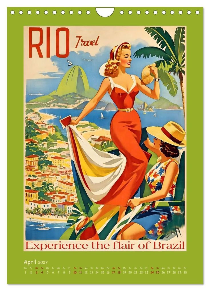 Weitere Ansicht: City Travel Poster - nostalgische Städtereise um die Welt (Wandkalender 2027 DIN A4 hoch), CALVENDO Monatskalender | Renate Utz, Calvendo