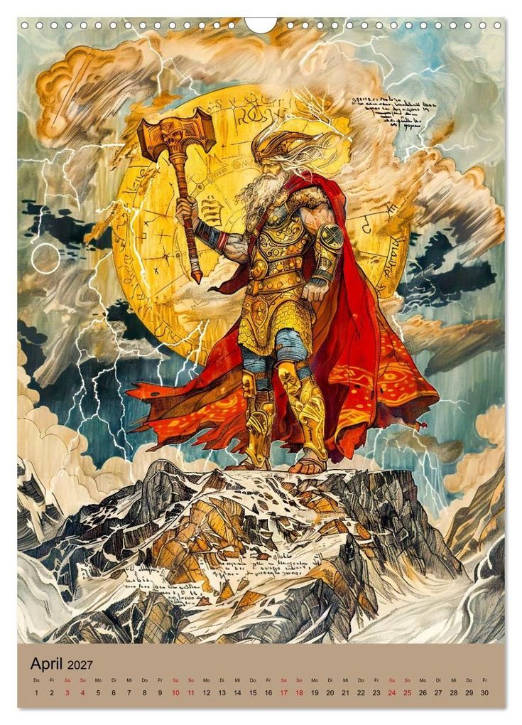 Weitere Ansicht: Wikinger - Mythologie - Götter, Runen und Legenden (Wandkalender 2027 DIN A3 hoch), CALVENDO Monatskalender | Anja Frost, Calvendo