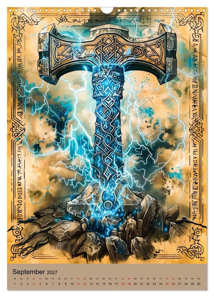 Weitere Ansicht: Wikinger - Mythologie - Götter, Runen und Legenden (Wandkalender 2027 DIN A3 hoch), CALVENDO Monatskalender | Anja Frost, Calvendo
