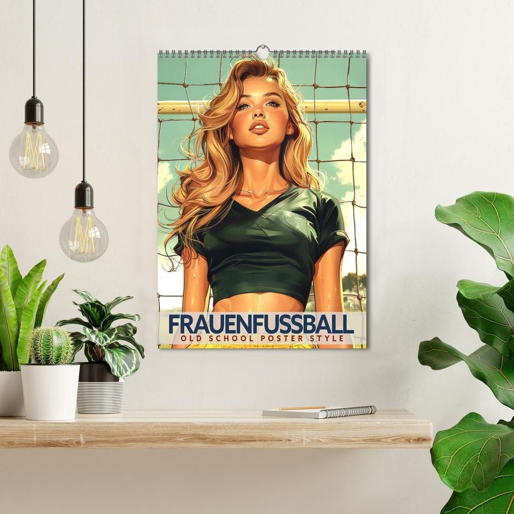 Weitere Ansicht: Frauenfußball - Old School Poster Style (Wandkalender 2027 DIN A3 hoch), CALVENDO Monatskalender | Val Thoermer, Calvendo