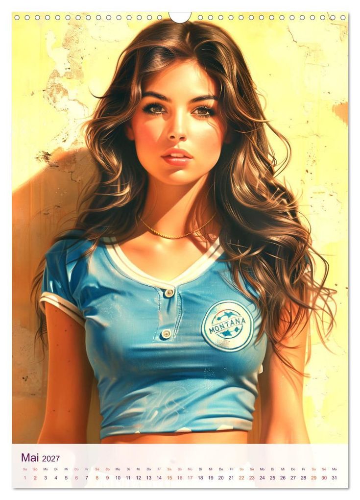 Weitere Ansicht: Frauenfußball - Old School Poster Style (Wandkalender 2027 DIN A3 hoch), CALVENDO Monatskalender | Val Thoermer, Calvendo