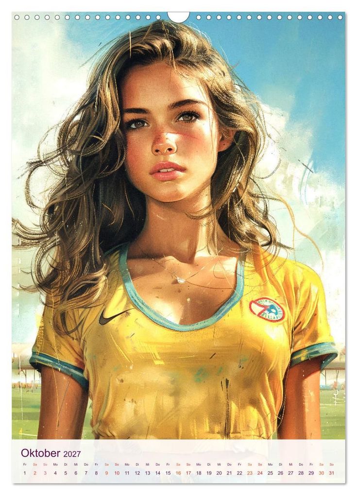 Weitere Ansicht: Frauenfußball - Old School Poster Style (Wandkalender 2027 DIN A3 hoch), CALVENDO Monatskalender | Val Thoermer, Calvendo