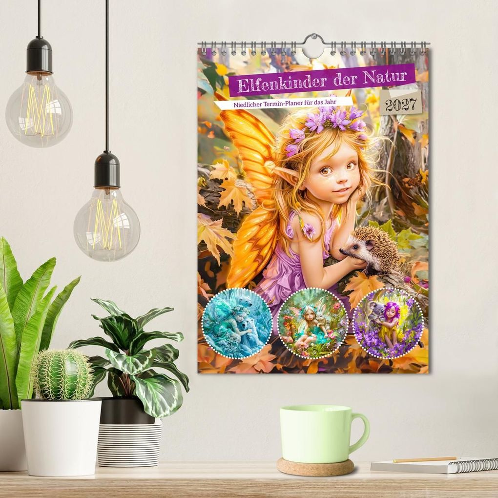 Weitere Ansicht: Elfenkinder der Natur - Niedlicher Termin-Planer für das Jahr (Wandkalender 2027 DIN A4 hoch), CALVENDO Monatskalender | Anja Frost, Calvendo