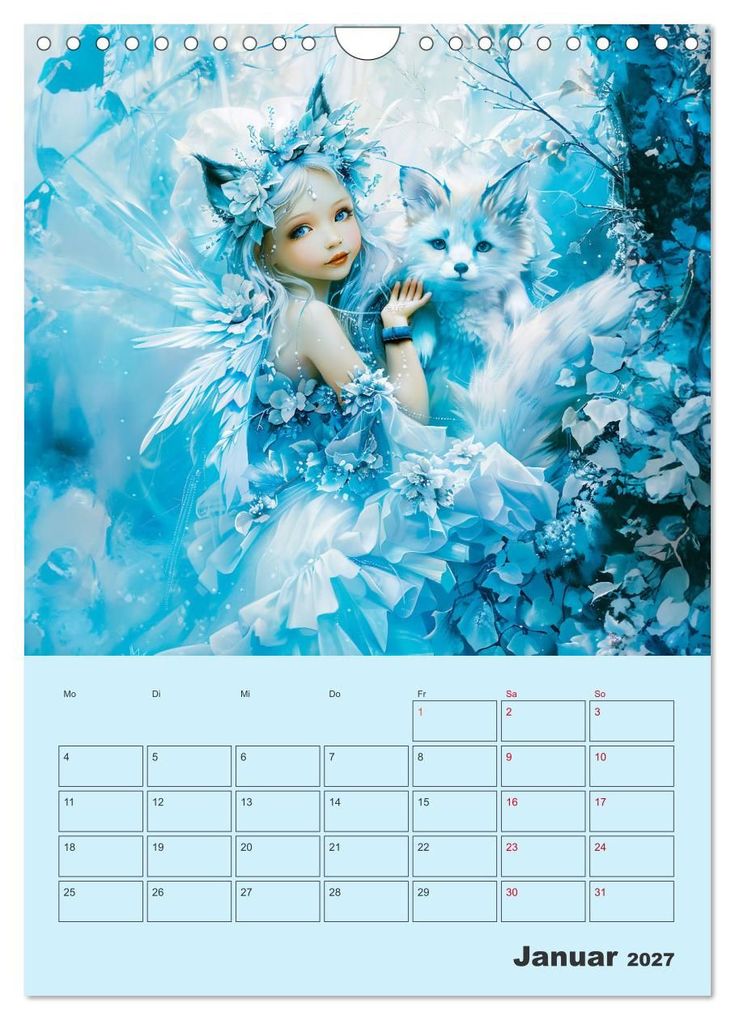 Weitere Ansicht: Elfenkinder der Natur - Niedlicher Termin-Planer für das Jahr (Wandkalender 2027 DIN A4 hoch), CALVENDO Monatskalender | Anja Frost, Calvendo