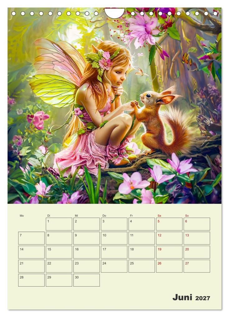 Weitere Ansicht: Elfenkinder der Natur - Niedlicher Termin-Planer für das Jahr (Wandkalender 2027 DIN A4 hoch), CALVENDO Monatskalender | Anja Frost, Calvendo