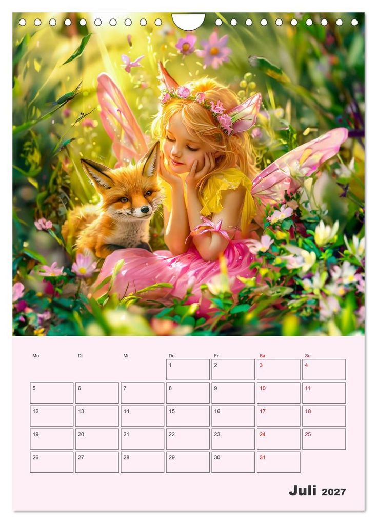 Weitere Ansicht: Elfenkinder der Natur - Niedlicher Termin-Planer für das Jahr (Wandkalender 2027 DIN A4 hoch), CALVENDO Monatskalender | Anja Frost, Calvendo