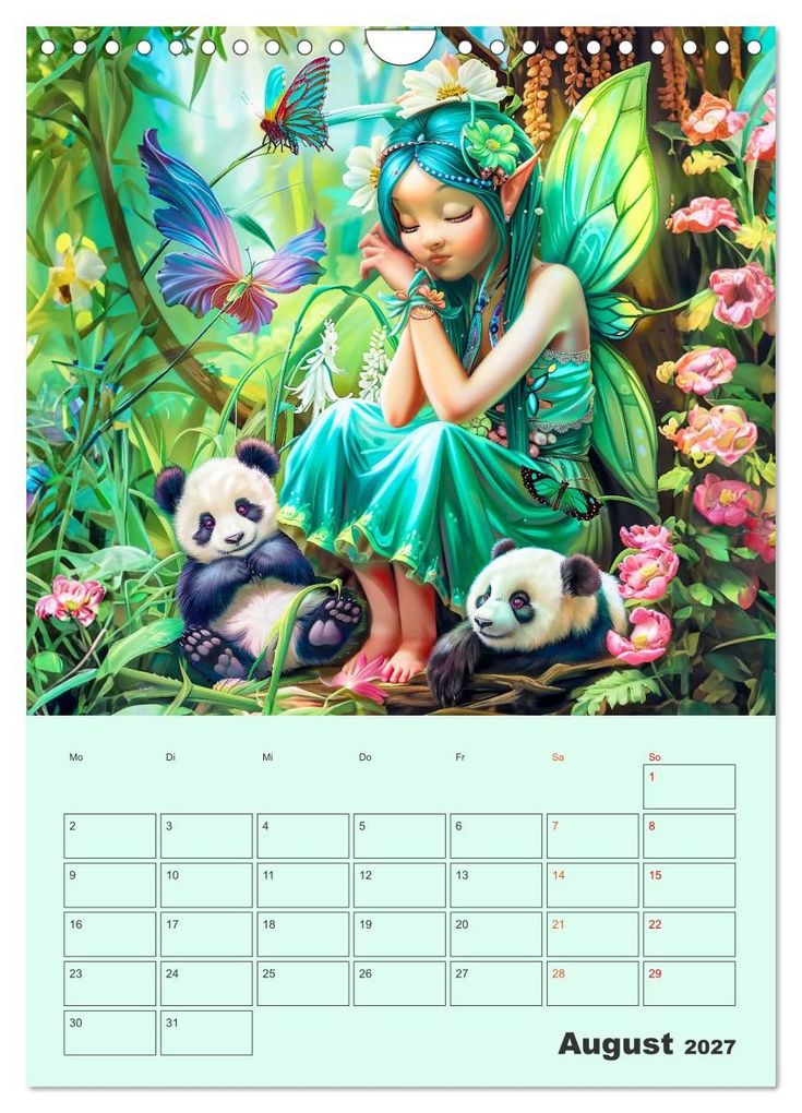 Weitere Ansicht: Elfenkinder der Natur - Niedlicher Termin-Planer für das Jahr (Wandkalender 2027 DIN A4 hoch), CALVENDO Monatskalender | Anja Frost, Calvendo