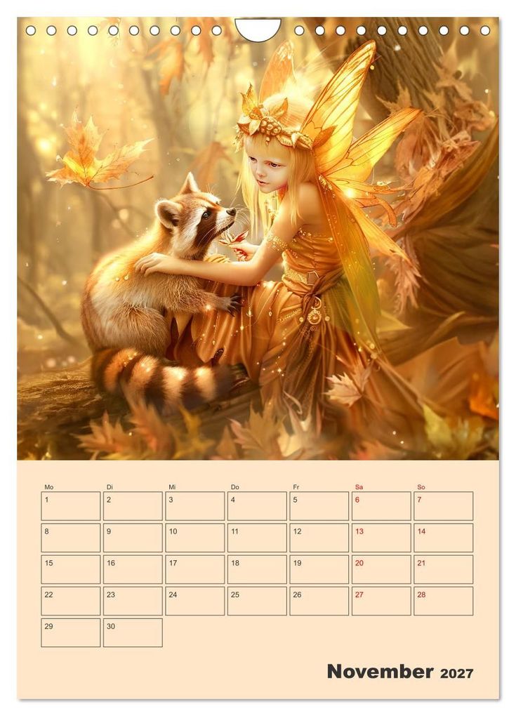 Weitere Ansicht: Elfenkinder der Natur - Niedlicher Termin-Planer für das Jahr (Wandkalender 2027 DIN A4 hoch), CALVENDO Monatskalender | Anja Frost, Calvendo