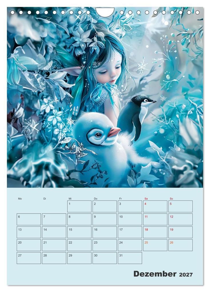 Weitere Ansicht: Elfenkinder der Natur - Niedlicher Termin-Planer für das Jahr (Wandkalender 2027 DIN A4 hoch), CALVENDO Monatskalender | Anja Frost, Calvendo