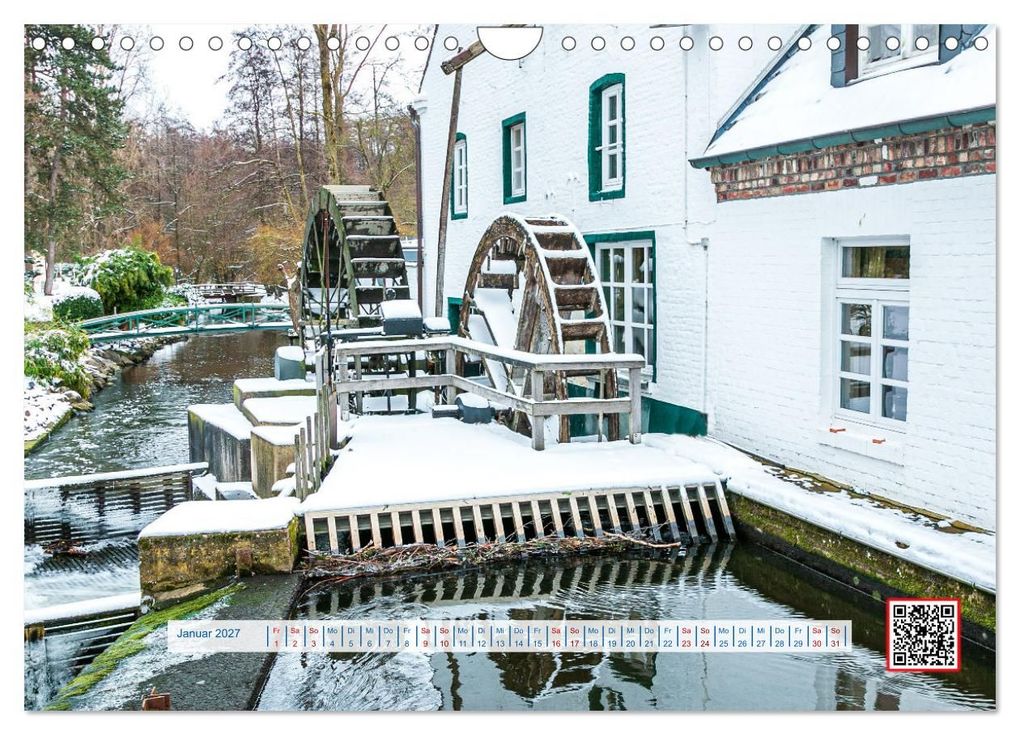 Weitere Ansicht: Wassermühlen Panorama Niederrhein Brüggen-Wegberg (Wandkalender 2027 DIN A4 quer), CALVENDO Monatskalender | mitifoto, Michael Jäger, Mitifoto Jäger, Calvendo