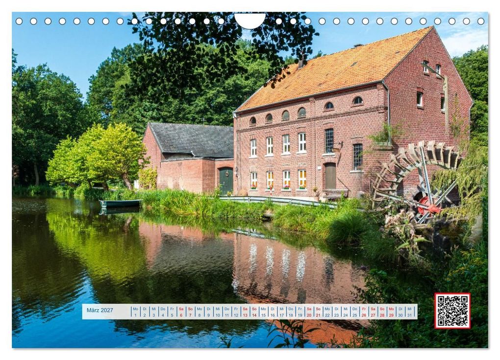 Weitere Ansicht: Wassermühlen Panorama Niederrhein Brüggen-Wegberg (Wandkalender 2027 DIN A4 quer), CALVENDO Monatskalender | mitifoto, Michael Jäger, Mitifoto Jäger, Calvendo