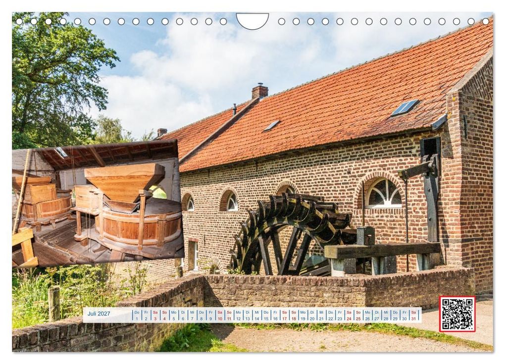 Weitere Ansicht: Wassermühlen Panorama Niederrhein Brüggen-Wegberg (Wandkalender 2027 DIN A4 quer), CALVENDO Monatskalender | mitifoto, Michael Jäger, Mitifoto Jäger, Calvendo