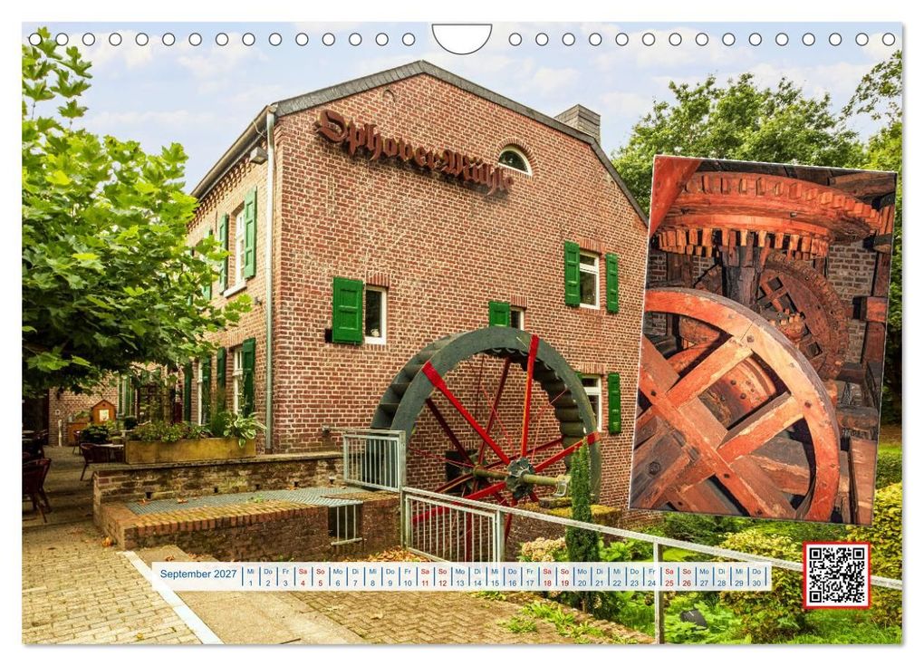 Weitere Ansicht: Wassermühlen Panorama Niederrhein Brüggen-Wegberg (Wandkalender 2027 DIN A4 quer), CALVENDO Monatskalender | mitifoto, Michael Jäger, Mitifoto Jäger, Calvendo