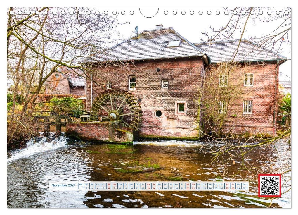 Weitere Ansicht: Wassermühlen Panorama Niederrhein Brüggen-Wegberg (Wandkalender 2027 DIN A4 quer), CALVENDO Monatskalender | mitifoto, Michael Jäger, Mitifoto Jäger, Calvendo