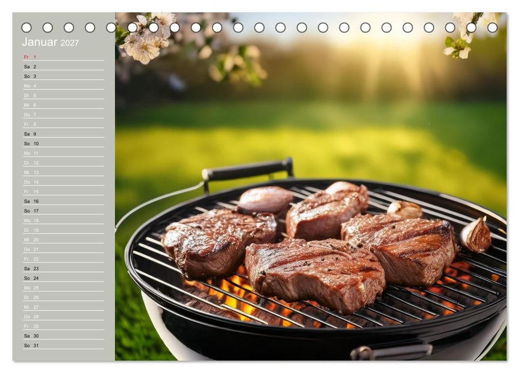 Weitere Ansicht: Der Grillkalender für echte Männer (Tischkalender 2027 DIN A5 quer), CALVENDO Monatskalender | Ivy Mueller, Calvendo