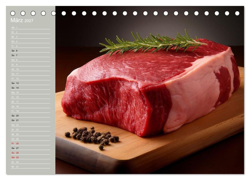 Weitere Ansicht: Der Grillkalender für echte Männer (Tischkalender 2027 DIN A5 quer), CALVENDO Monatskalender | Ivy Mueller, Calvendo