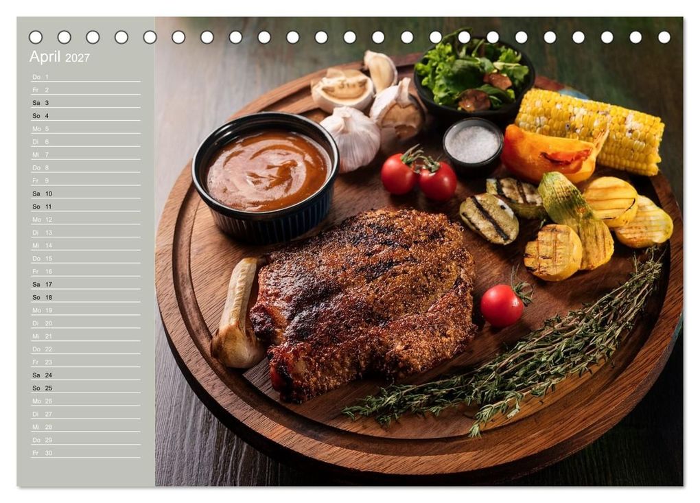 Weitere Ansicht: Der Grillkalender für echte Männer (Tischkalender 2027 DIN A5 quer), CALVENDO Monatskalender | Ivy Mueller, Calvendo