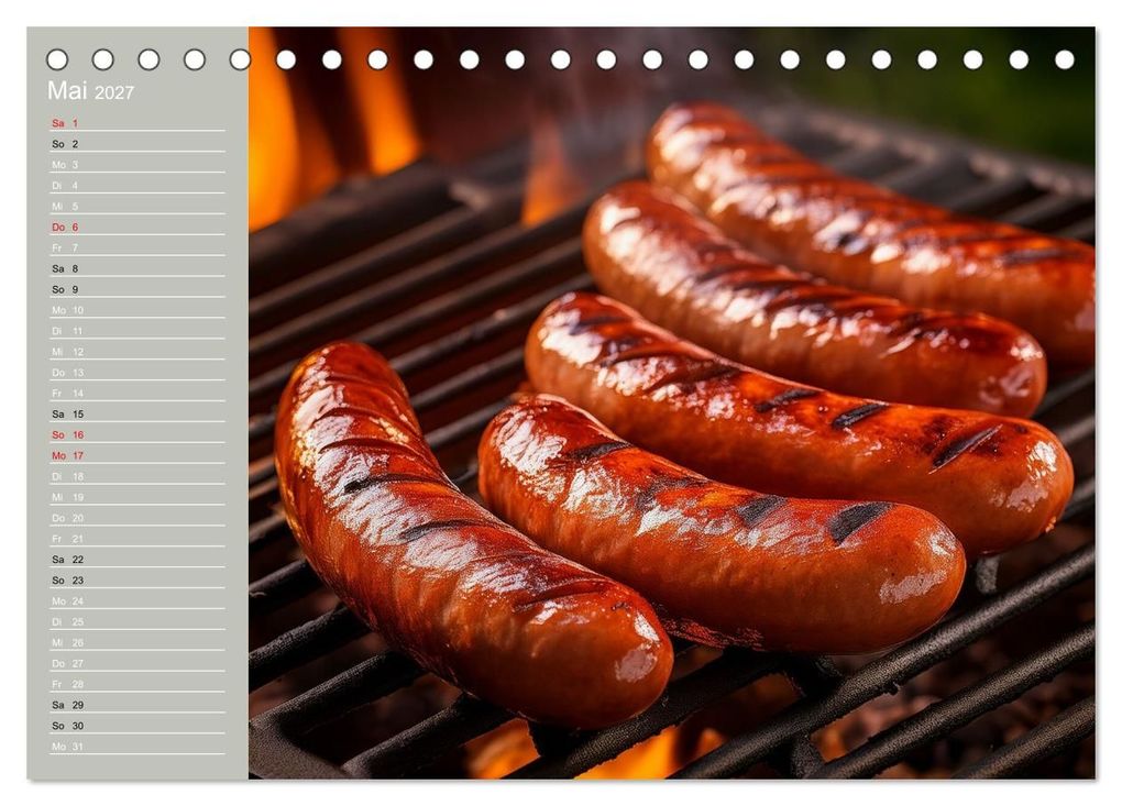 Weitere Ansicht: Der Grillkalender für echte Männer (Tischkalender 2027 DIN A5 quer), CALVENDO Monatskalender | Ivy Mueller, Calvendo