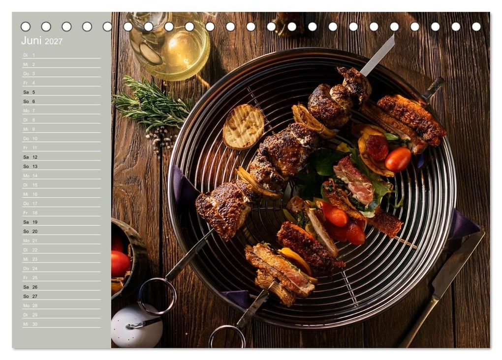 Weitere Ansicht: Der Grillkalender für echte Männer (Tischkalender 2027 DIN A5 quer), CALVENDO Monatskalender | Ivy Mueller, Calvendo
