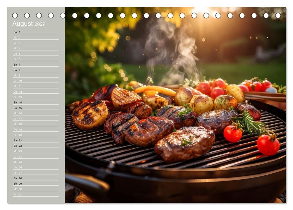 Weitere Ansicht: Der Grillkalender für echte Männer (Tischkalender 2027 DIN A5 quer), CALVENDO Monatskalender | Ivy Mueller, Calvendo