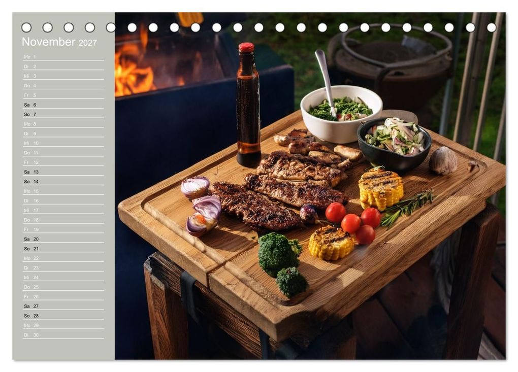 Weitere Ansicht: Der Grillkalender für echte Männer (Tischkalender 2027 DIN A5 quer), CALVENDO Monatskalender | Ivy Mueller, Calvendo