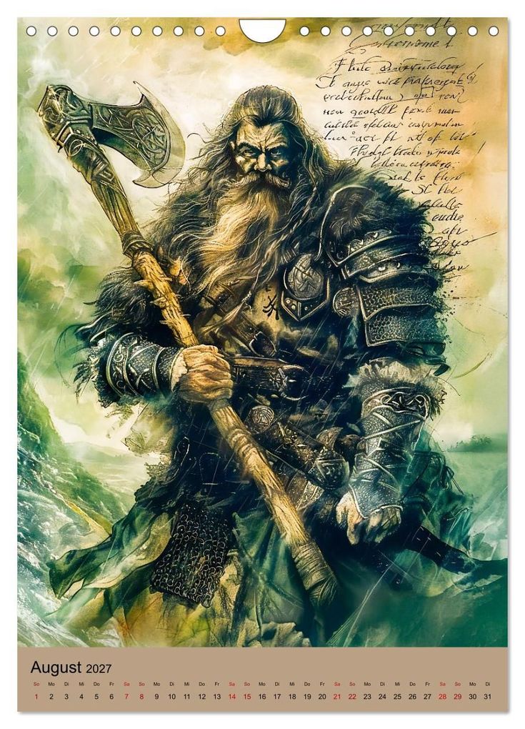 Weitere Ansicht: Wikinger - Mythologie - Götter, Runen und Legenden (Wandkalender 2027 DIN A4 hoch), CALVENDO Monatskalender | Anja Frost, Calvendo