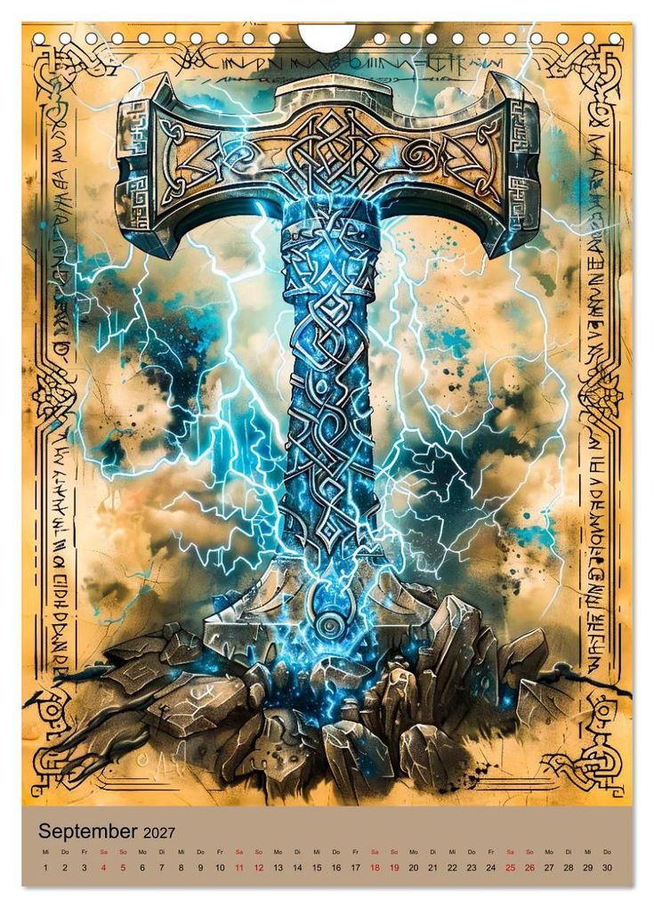 Weitere Ansicht: Wikinger - Mythologie - Götter, Runen und Legenden (Wandkalender 2027 DIN A4 hoch), CALVENDO Monatskalender | Anja Frost, Calvendo