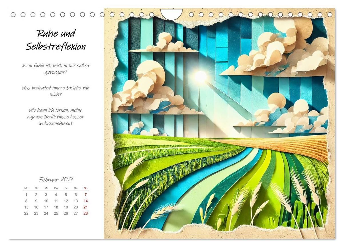 Weitere Ansicht: Dein Jahr der Stärke - Reflexionskalender für mehr Selbstbewusstsein (Wandkalender 2027 DIN A4 quer), CALVENDO Monatskalender | Fred Schimak, Calvendo