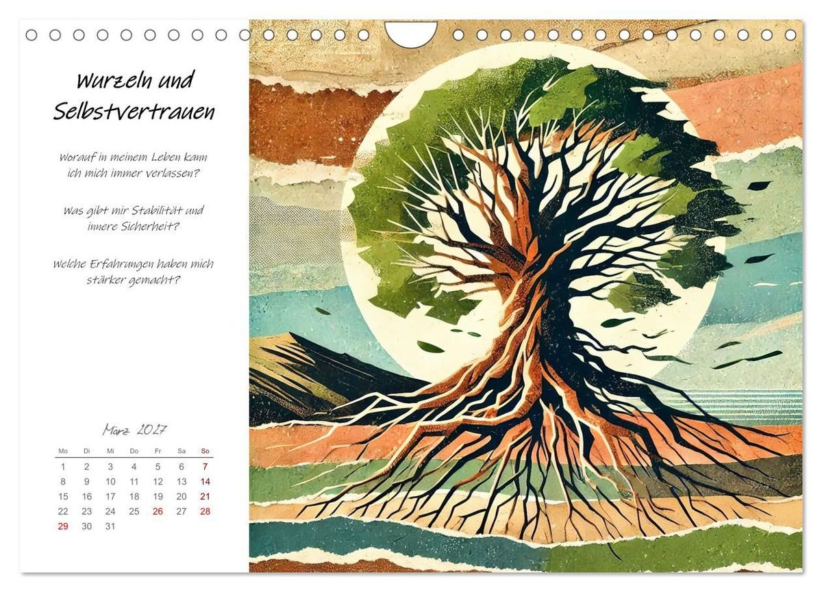 Weitere Ansicht: Dein Jahr der Stärke - Reflexionskalender für mehr Selbstbewusstsein (Wandkalender 2027 DIN A4 quer), CALVENDO Monatskalender | Fred Schimak, Calvendo