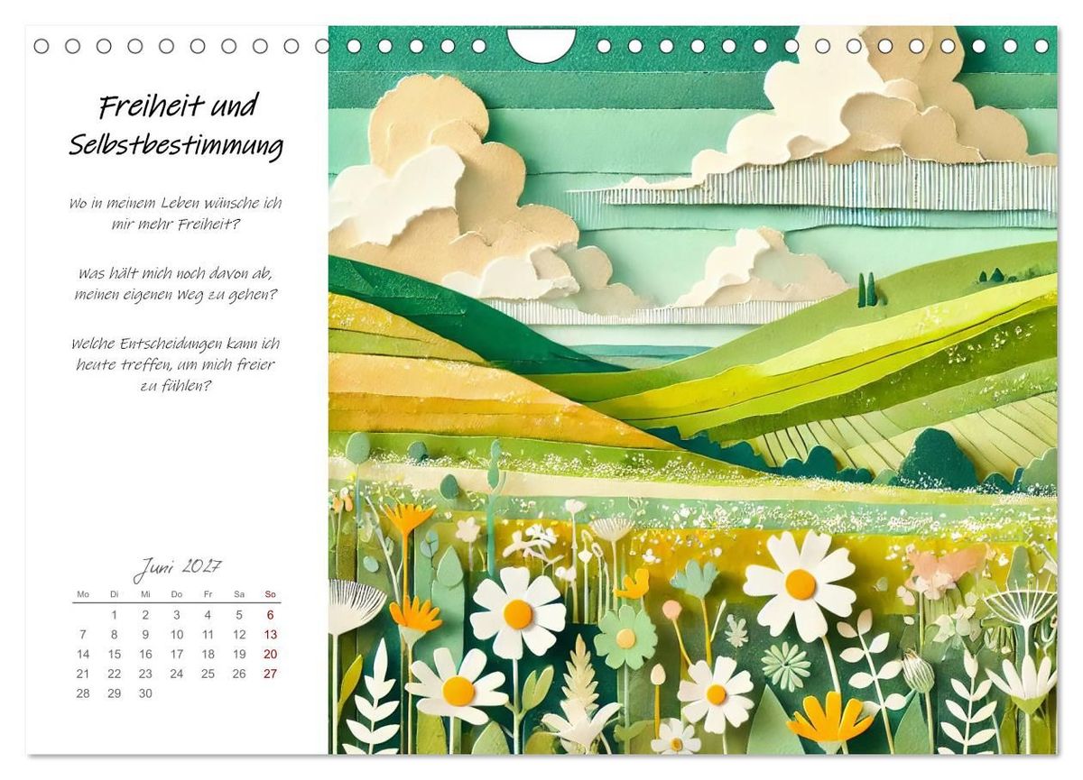 Weitere Ansicht: Dein Jahr der Stärke - Reflexionskalender für mehr Selbstbewusstsein (Wandkalender 2027 DIN A4 quer), CALVENDO Monatskalender | Fred Schimak, Calvendo