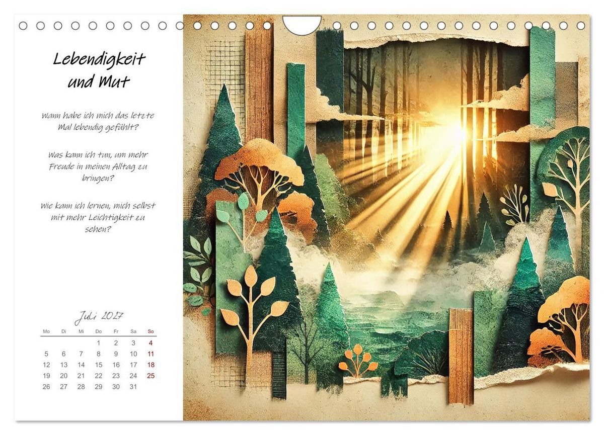 Weitere Ansicht: Dein Jahr der Stärke - Reflexionskalender für mehr Selbstbewusstsein (Wandkalender 2027 DIN A4 quer), CALVENDO Monatskalender | Fred Schimak, Calvendo