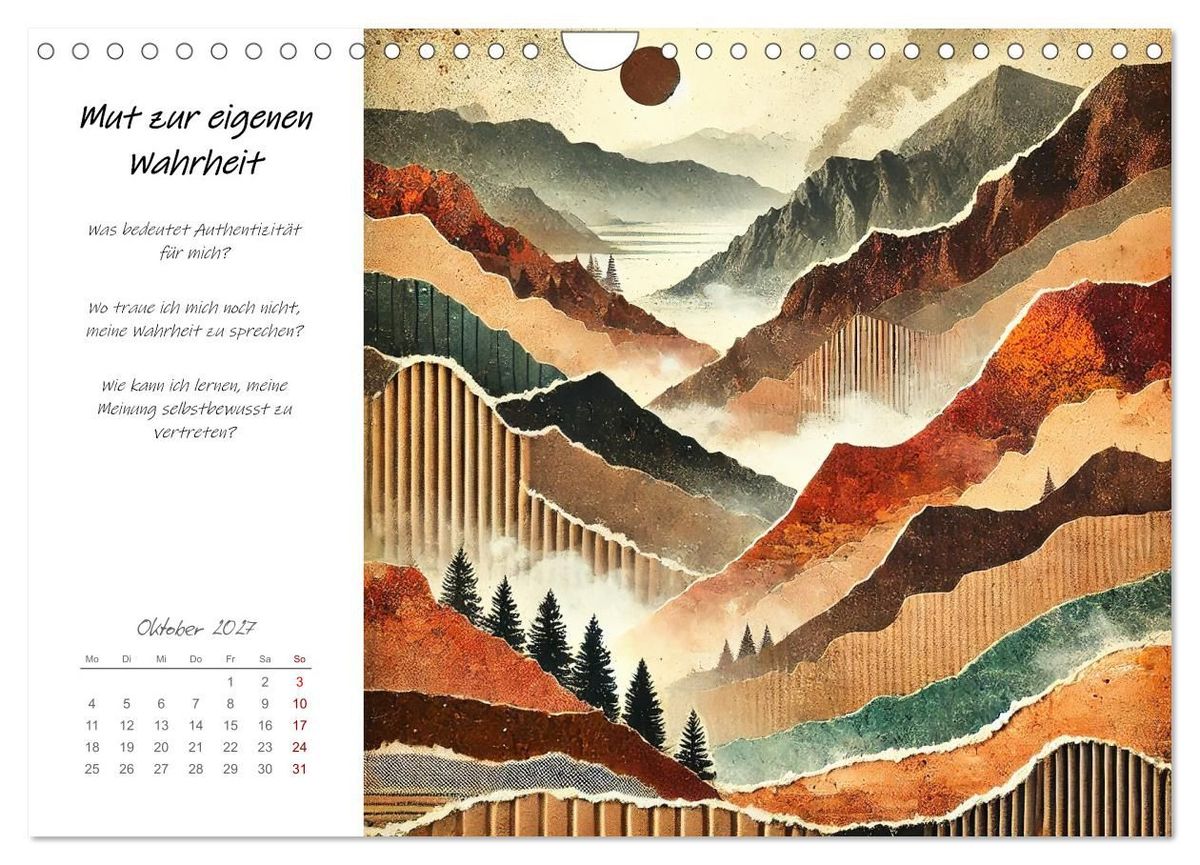 Weitere Ansicht: Dein Jahr der Stärke - Reflexionskalender für mehr Selbstbewusstsein (Wandkalender 2027 DIN A4 quer), CALVENDO Monatskalender | Fred Schimak, Calvendo