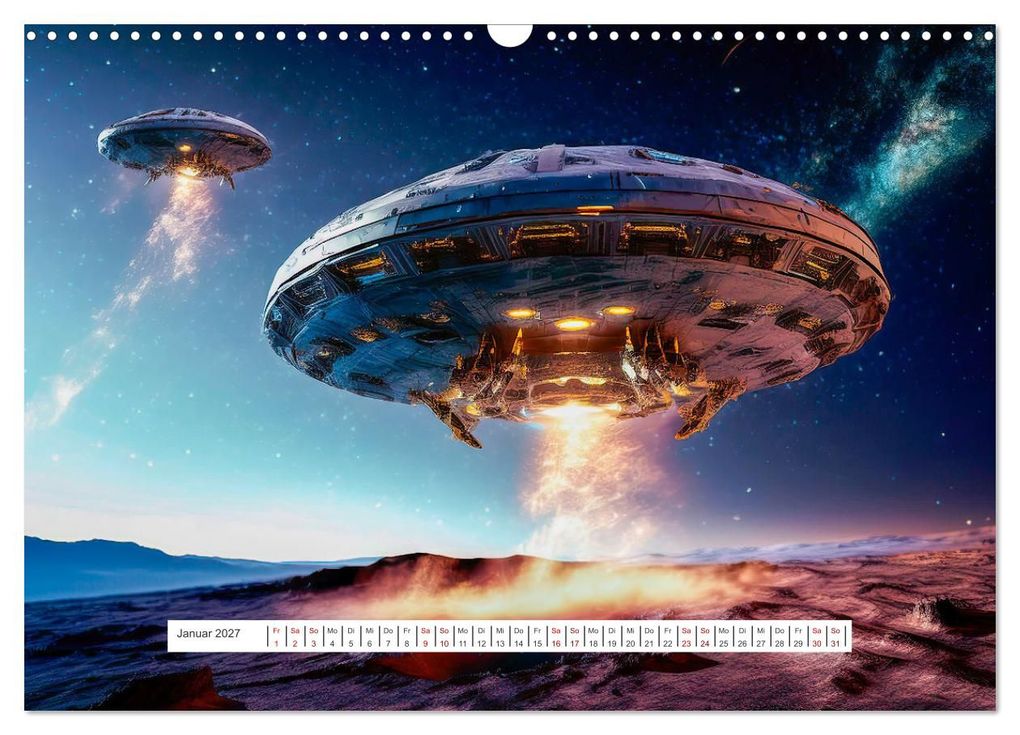 Weitere Ansicht: Fliegende Untertasse - Die große Fantasiereise (Wandkalender 2027 DIN A3 quer), CALVENDO Monatskalender | Alain Gaymard
