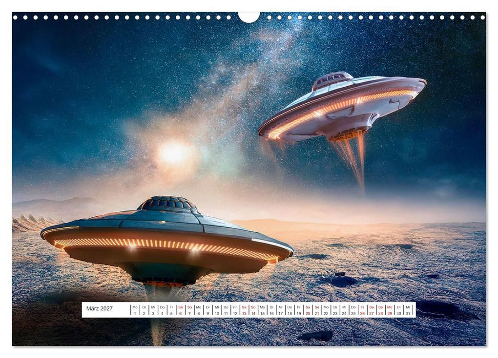 Weitere Ansicht: Fliegende Untertasse - Die große Fantasiereise (Wandkalender 2027 DIN A3 quer), CALVENDO Monatskalender | Alain Gaymard