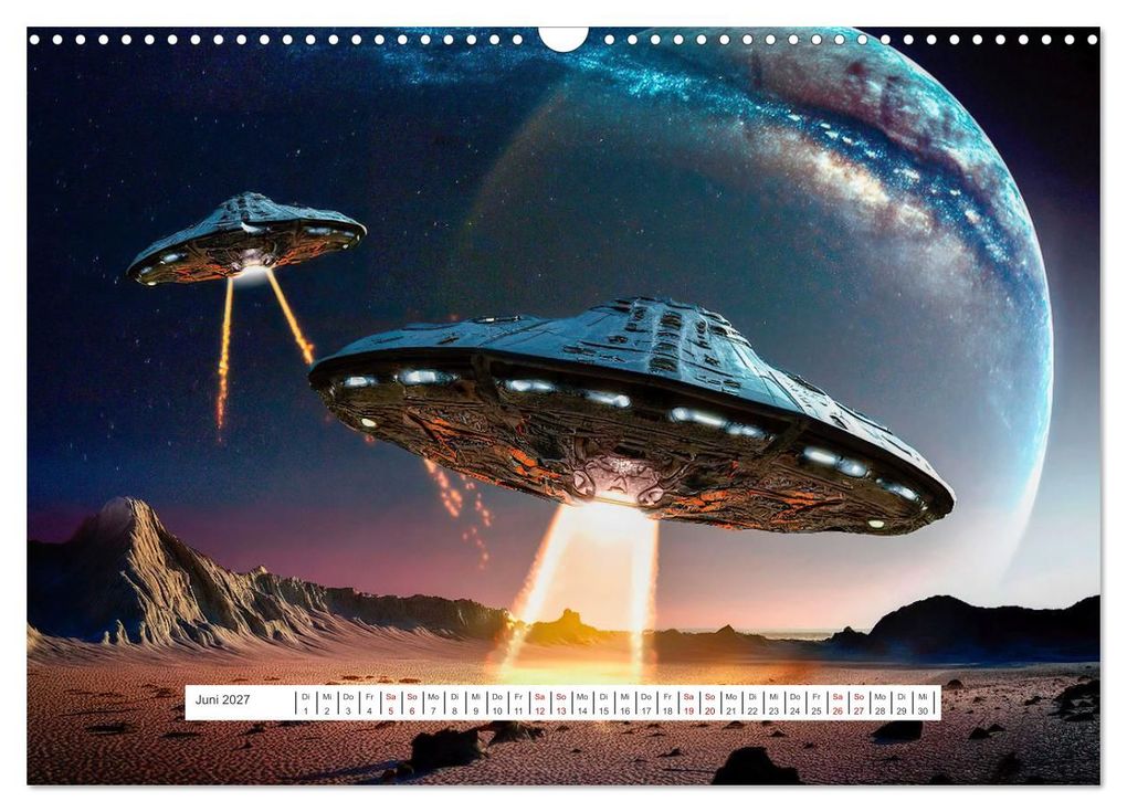 Weitere Ansicht: Fliegende Untertasse - Die große Fantasiereise (Wandkalender 2027 DIN A3 quer), CALVENDO Monatskalender | Alain Gaymard