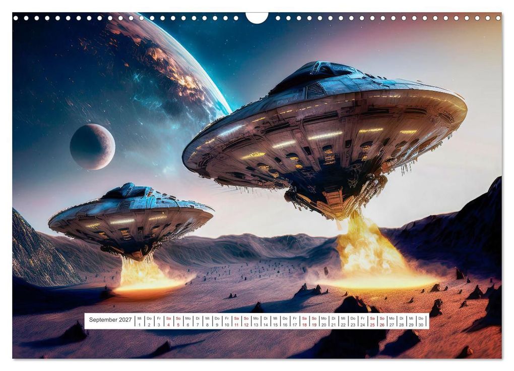 Weitere Ansicht: Fliegende Untertasse - Die große Fantasiereise (Wandkalender 2027 DIN A3 quer), CALVENDO Monatskalender | Alain Gaymard