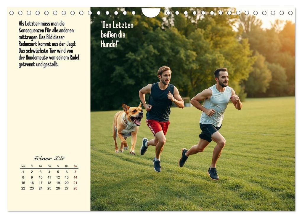 Weitere Ansicht: Illustrierte deutsche Redewendungen mit ihrer Bedeutung (Wandkalender 2027 DIN A4 quer), CALVENDO Monatskalender | Claudia Kleemann, Calvendo