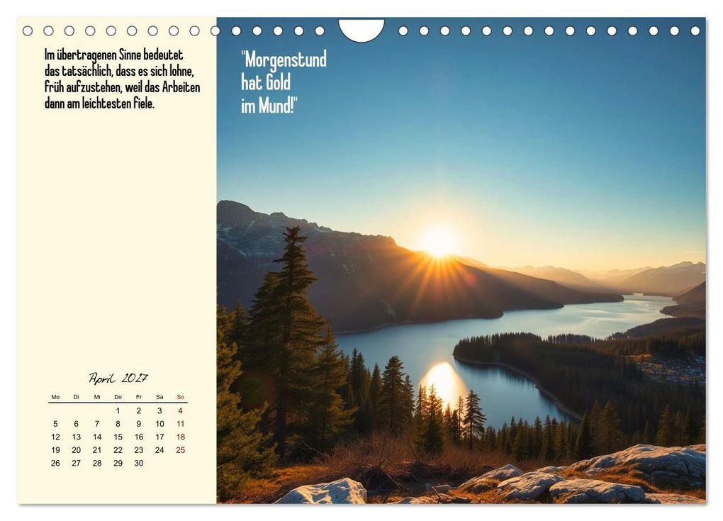 Weitere Ansicht: Illustrierte deutsche Redewendungen mit ihrer Bedeutung (Wandkalender 2027 DIN A4 quer), CALVENDO Monatskalender | Claudia Kleemann, Calvendo