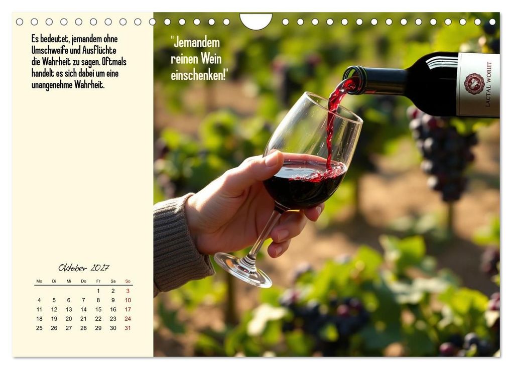 Weitere Ansicht: Illustrierte deutsche Redewendungen mit ihrer Bedeutung (Wandkalender 2027 DIN A4 quer), CALVENDO Monatskalender | Claudia Kleemann, Calvendo