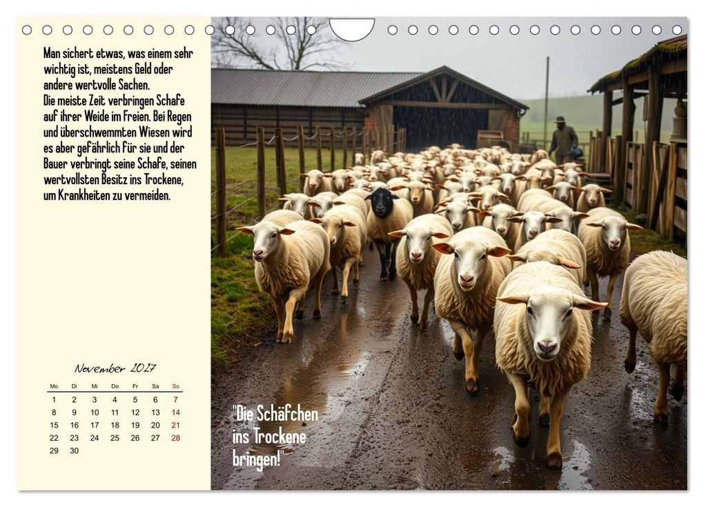 Weitere Ansicht: Illustrierte deutsche Redewendungen mit ihrer Bedeutung (Wandkalender 2027 DIN A4 quer), CALVENDO Monatskalender | Claudia Kleemann, Calvendo